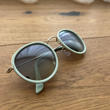 Runde Sonnenbrille in Mint
