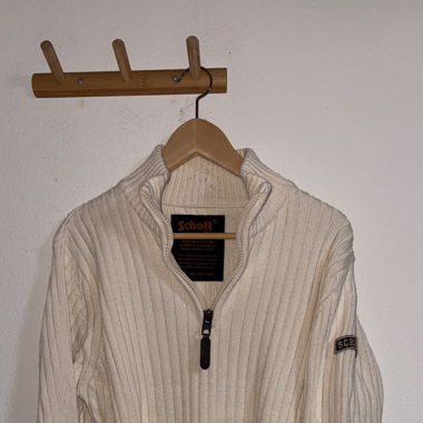 Schott NYC Pullover Weiss Gr. L