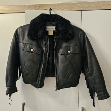 Veste en cuir enfant Gianni Versace