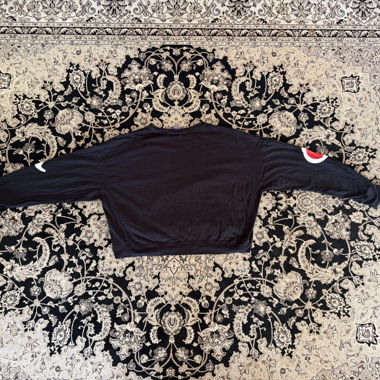 Champion Black Cropped Sweatshirt