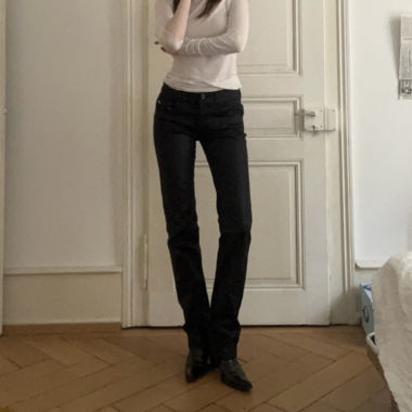 Diesel waxed bootcut pants