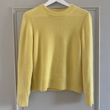 COS Gelber Kaschmir Pullover