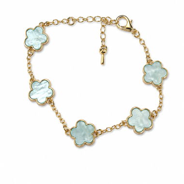 Klee-Armband goldfarben
