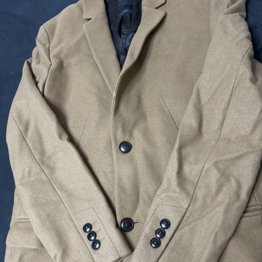 Beige blazer coat