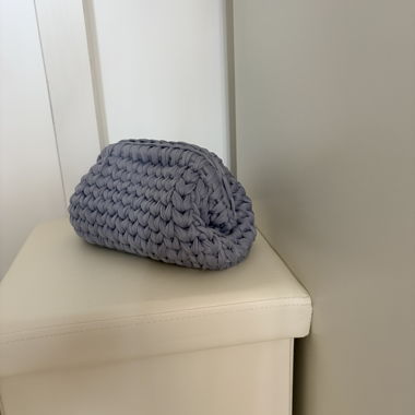 Borsa clutch grigia 