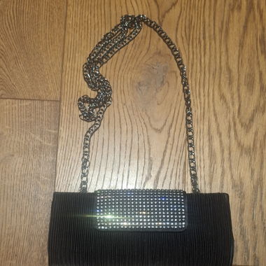 Black Clutch with Chain