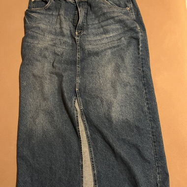 jeans maxi skirt