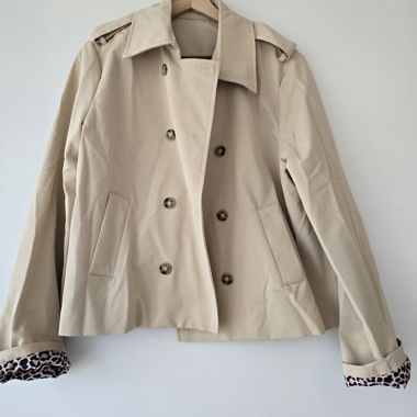 Leo-Lined Trench Coat