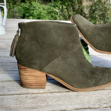 TOMS - Stiefelette - Wildleder - grün