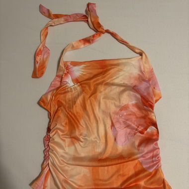 Satin-Top mit Neckholder