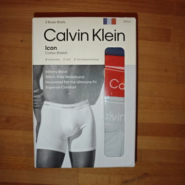 Calvin Klein 3er-Pack Icon Cotton Boxer Briefs S
