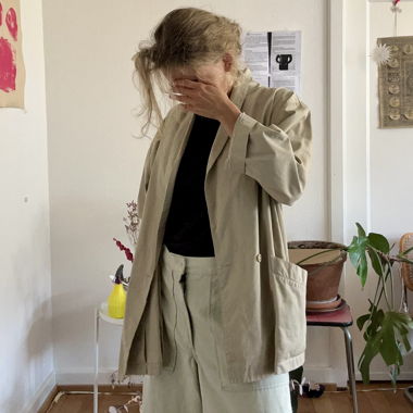 Oversize Blazer beige