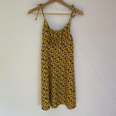 Yellow Floral Summer Dress