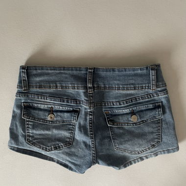 Shorts en jeans micro à taille basse