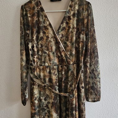 Floral Wrap Short Dress