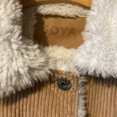 Veste velours côtelé doublee