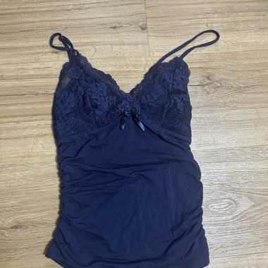 Navy-Spitzen-Camisole-Top XS
