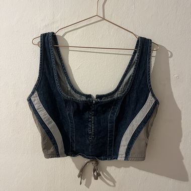 Jeans Korsett / Crop-top