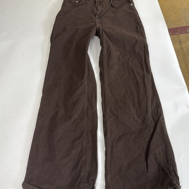 Zara-Braunhose mit weitem Bein