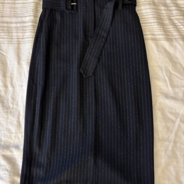 Minimum Pinstripe Wrap Skirt