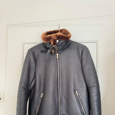 Kunstlederjacke mit veganem Fellfutter