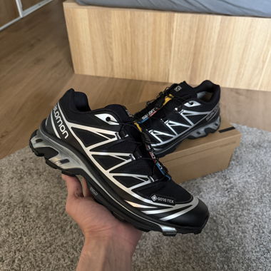 Schwarze Salomon XT-6 GTX Trail-Schuhe