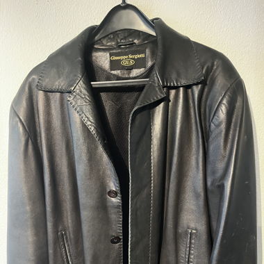 Leder Jacke 