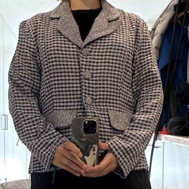 Giacca blazer a quadri