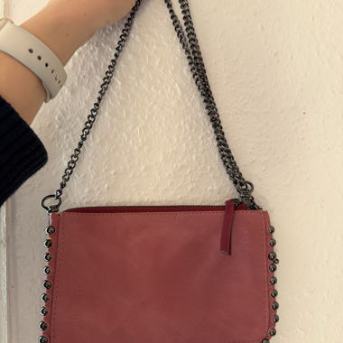 Borsa a tracolla Zara Woman bordeaux