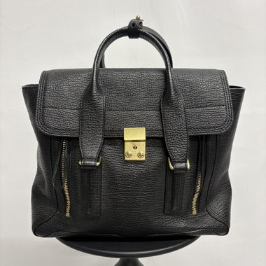 3.1 Phillip Lim Pashli Medium Tasche schwarz Leder