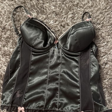Vintage Satin-Corsett-Top
