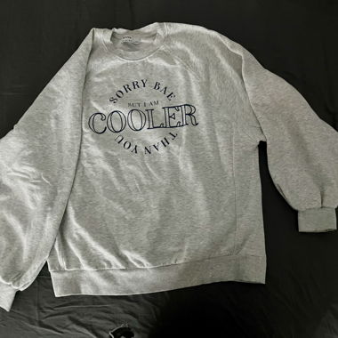 oversized pullover mit print