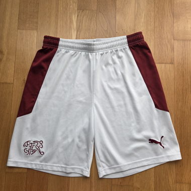 Puma Switzerland SFV football shorts white