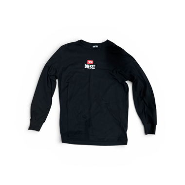 Maglia Diesel a maniche lunghe nera