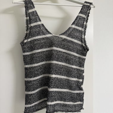 Zara striped knit tank top