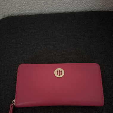 Porte feuille Tommy Hilfiger rose 