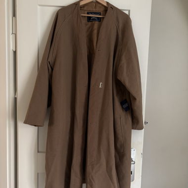 Doublure de manteau Burberry en laine camel Poche brun clair