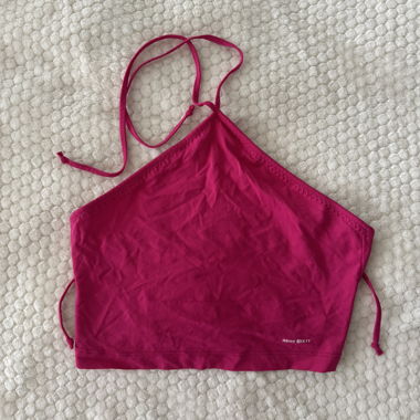 Miss Sixty pink crop top / halter top