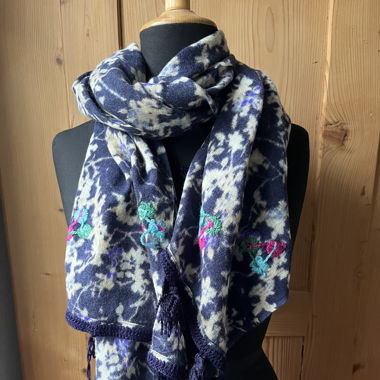 Schal 100 % Wolle Altea Navy