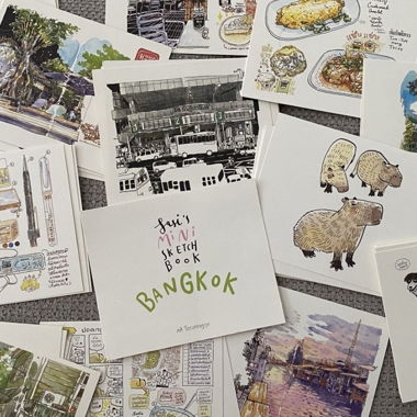 Bangkok mini sketchbook