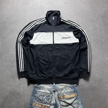 Adidas Firebird Track Jacket Black/White L