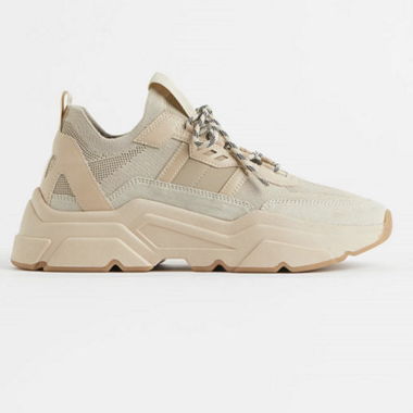 Sneakers chunky beige