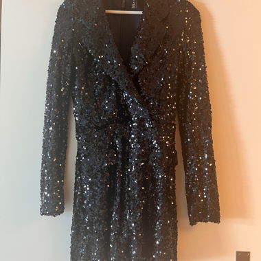 Black Sequin Dress