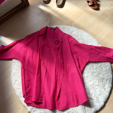 Camicia oversize rosa