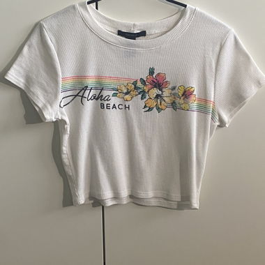 White Crop Top 