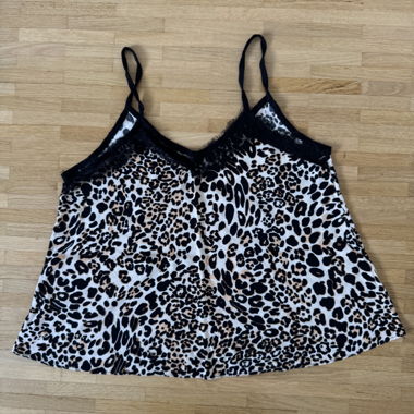 Leopard Print Top with Spaghetti Straps