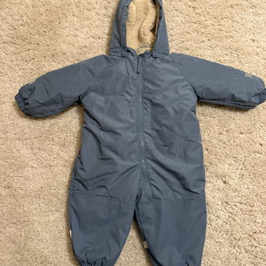 Baby H&M Pram Suit - Light Blue 9-12 months