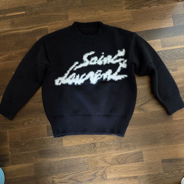 Black Saint Laurent knit sweater