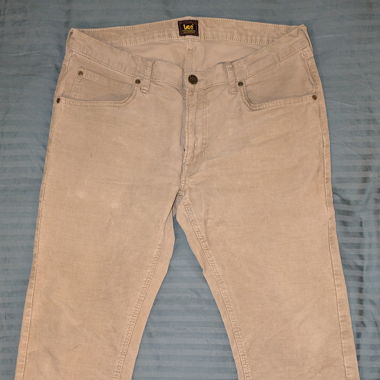 Jeans velours côtelé Lee beige