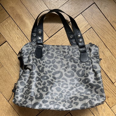 Borsa con stampa leopardata